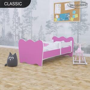 Svět pokojů Dětská postel klasik - růžová + matrace zdarma Úložný prostor: Ne, Rozměr: 140x70 cm