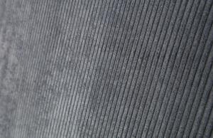 Hoorns Šedá manšestrová rohová pohovka Edison 283 cm, levá