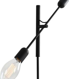 Nordic Design Černá kovová stojací lampa Dogi 2 160 cm
