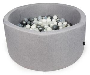 Svět pokojů Suchý bazén CLASSIC světle šedý Roměr: 90 x 30 cm, Poček kuliček: bez míčků