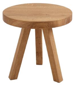 Nordic Design Přírodní masivní odkládací stolek Tre Ø 40 cm