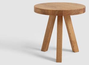 Nordic Design Přírodní masivní odkládací stolek Tre Ø 40 cm