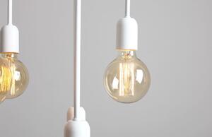 Nordic Design Bílé kovové závěsné světlo Trimo Tall
