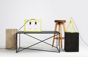 Nordic Design Černý kovový konferenční stolek Mountain 100x60 cm