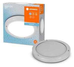 Stříbrné koupelnové LED stropní svítidlo E27 CLASSIC ROUND
