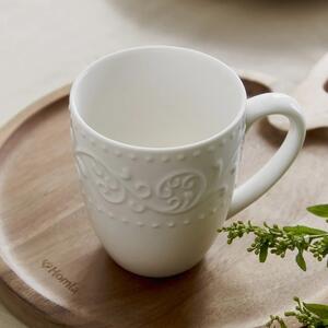 Porcelánový bílý hrnek Sněhová vánice 370 ml