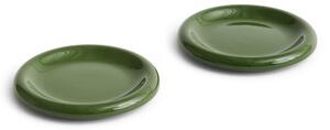 HAY DESIGN Sada 2 talířů Barro Ø 18 cm "Green" HAY