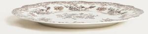 Porcelánová jídelní sada Hnědé květy – 12dílná, pro 4 osoby