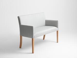 Nordic Design Světle šedá látková jídelní lavice Wilson 110 cm