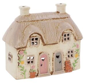 Keramický svícen Domek 16 cm