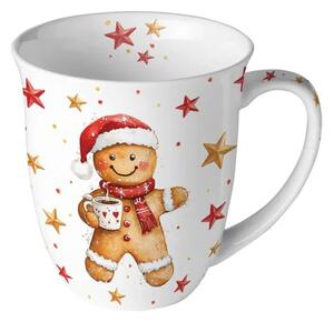 Porcelánový vánoční hrnek Perníček 400 ml