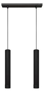 LED Lustr na lanku TUBA 2xGU10/4,8W/230V černá