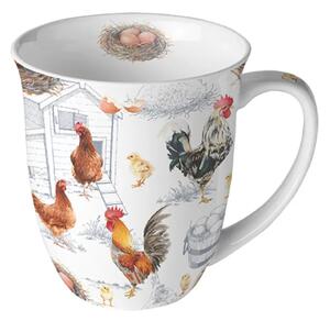 Porcelánový hrnek Slepčí farma 400 ml
