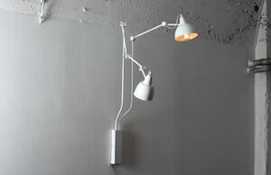 Nordic Design Bílá kovová nástěnná lampa Cobain II