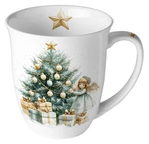 Porcelánový vánoční hrnek Anděl 400 ml
