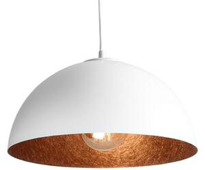 Nordic Design Bílo měděné závěsné světlo Darly 35 cm