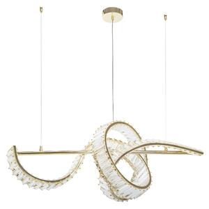 Toolight Toolight, LED závěsné stropní svítidlo 80cm, SWE082-CP, zlatá, OSW-30211
