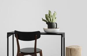 Nordic Design Černý kovový toaletní stolek Narvik 100 x 35 cm
