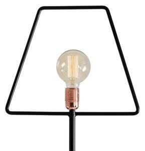 Nordic Design Černá kovová stojací lampa Jolita 177 cm