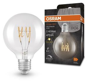 Vintage LED stmívatelná žárovka E27 GLOBE80 4.8 W, teplá bílá