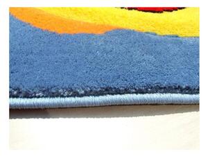 Dětský kusový koberec Zvířátka modrý 160x220cm