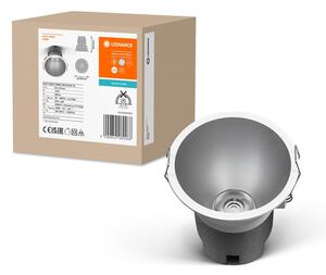 Šedé LED podhledové svítidlo TWIST 93mm, studená bílá