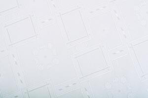 Žakárový ubrus KUBE bílý 90x90 cm