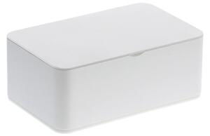 Bílý plastový box na vlhčené ubrousky Yamazaki Smart 19 x 12 cm