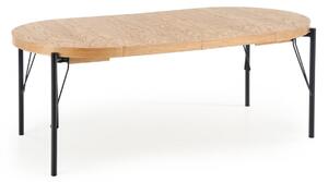 HALMAR Jídelní rozkládací stůl Fero 100/300 cm dub přírodní/černý