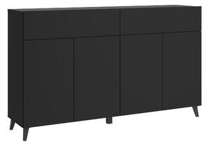 MINIO – Komoda LOKET, komoda, šířka 160 cm, černá barva