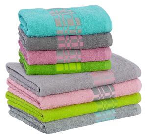 Set ručníku a osušky SAMOS fialový