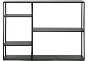 Hoorns Černý kovový regál Forton S 87,5 x 120 cm