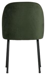 Hoorns Zelená sametová jídelní židle Tergi