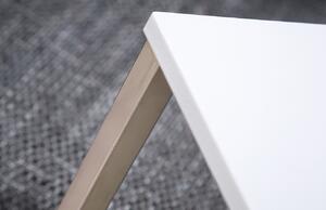 Moebel Living Bílý kovový odkládací stolek Ramos 30x30 cm