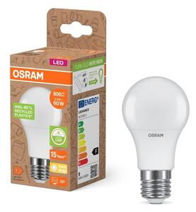 LED žárovka z recyklovaného plastu E27 STAR, teplá bílá