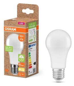 LED žárovka z recyklovaného plastu E27 STAR 10 W, teplá bílá