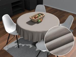 Biante Kulatý ubrus/imitace broušené kůže Alcantara ALC-011 Šedý Ø 50 cm