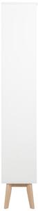 Scandi Bílá vitrína Blair s dubovou podnoží 190 x 106,9 cm
