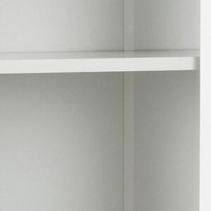 Scandi Bílá vitrína Blair s dubovou podnoží 190 x 106,9 cm