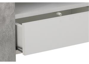Konferenční stolek BORIS beton/bílá