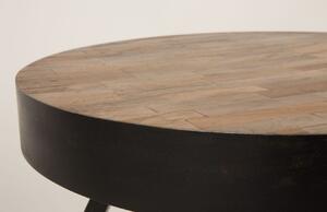White Label Dřevěný odkládací stolek WLL SURI ROUND 45 cm