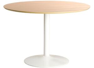 Scandi Přírodní kulatý jídelní stůl Kreon 110 cm