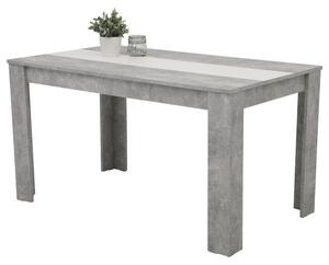 Jídelní stůl MAREIKE T beton/bílá