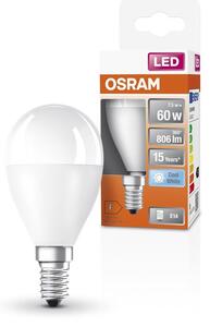 Matná LED žárovka E14 7.5 W STAR CLASSIC P, studená bílá