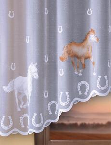 Forbyt, Hotová záclona, Koně hnědé, 300 x 150 cm 300 x 150 cm