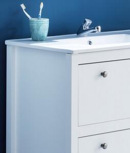 Koupelnová skříňka s umyvadlem Ole, bílá, šířka 81 cm