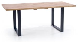 HALMAR Jídelní rozkládací stůl Mevon 2 160/210 cm dub wotan/černý