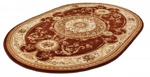*Kusový koberec klasický vzor 3 hnědý ovál 60x100cm