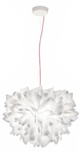 Slamp Veli Foliage, závěsné designové svítidlo s červeným kabelem, 2x12W E27, prům. 45cm