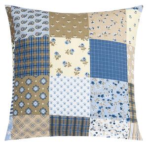 Bellatex Polštářek Adéla Patchwork modrá, 40 x 40 cm